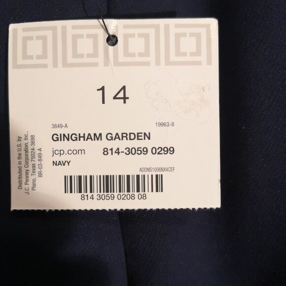 NWT Liz Claiborne Ladies Size 14 Navy Career Skirt - Picture 2 of 5